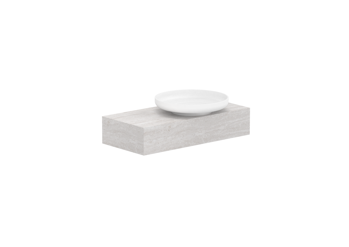 Michel Semi-Recessed Wall Hung Vanity, Michel Semi-Recessed 750 Wall Hung
