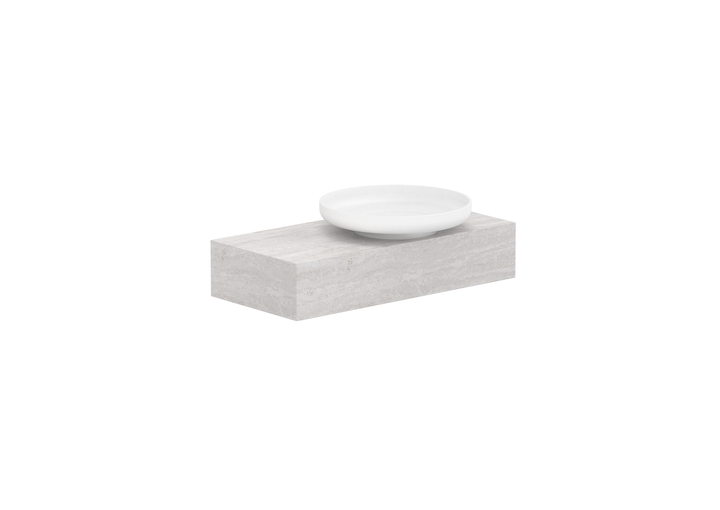 Michel Semi-Recessed Wall Hung Vanity, Michel Semi-Recessed 750 Wall Hung