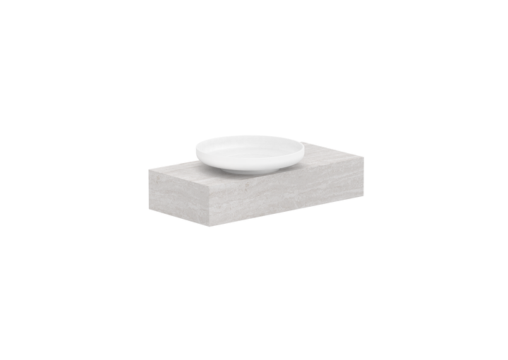 Michel Semi-Recessed Wall Hung Vanity, Michel Semi-Recessed 750 Wall Hung