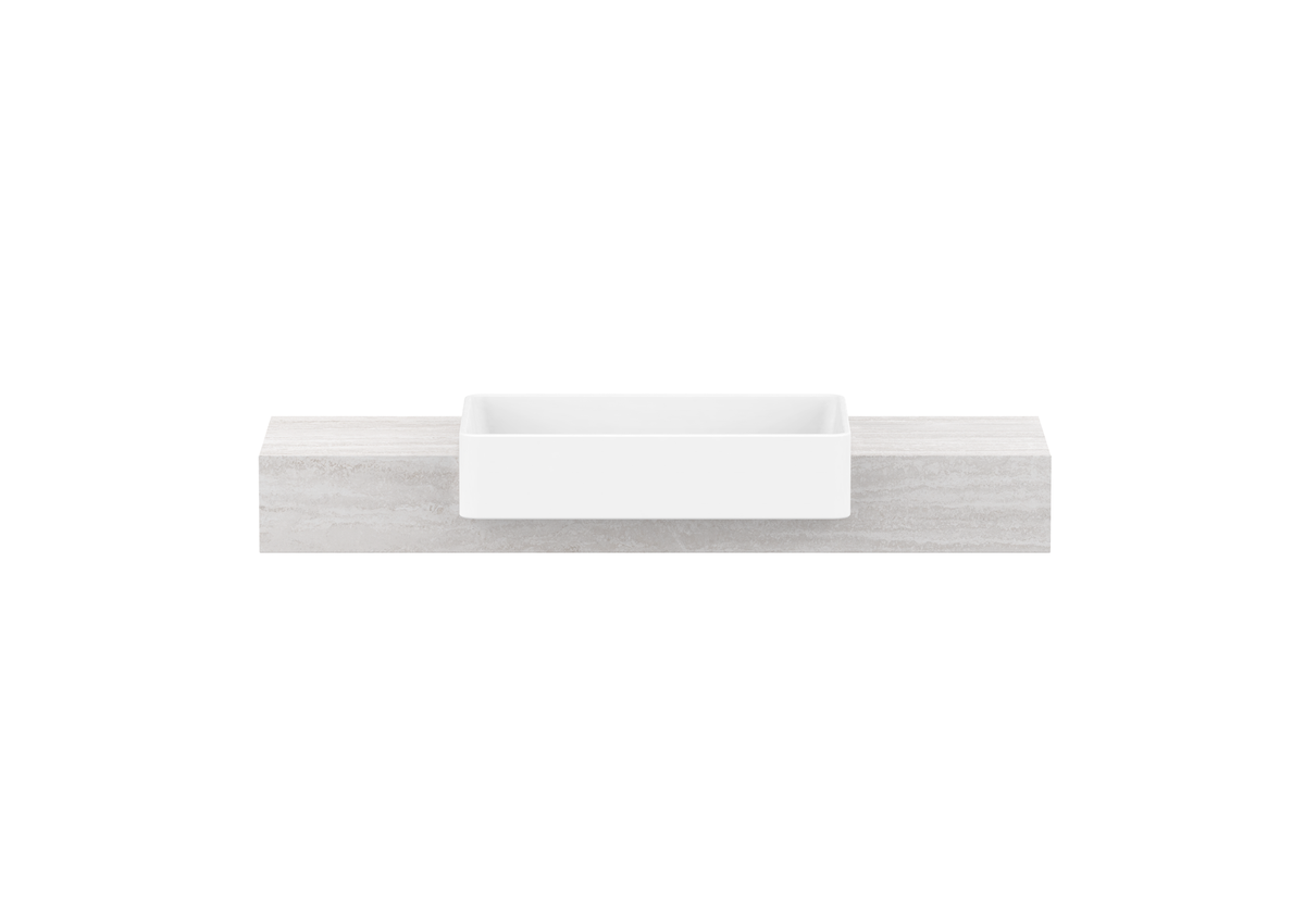 Michel Semi-Recessed Wall Hung Vanity, Michel Semi-Recessed 1200 Wall Hung