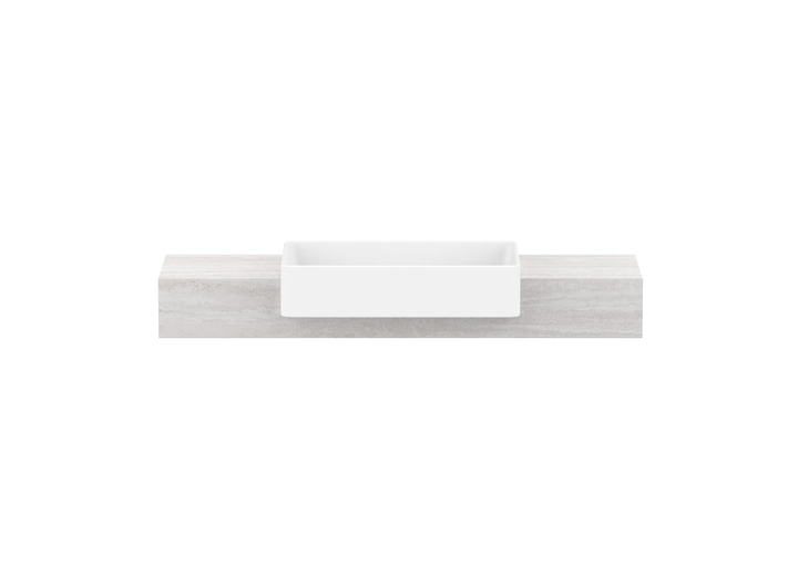 Michel Semi-Recessed Wall Hung Vanity, Michel Semi-Recessed 1200 Wall Hung