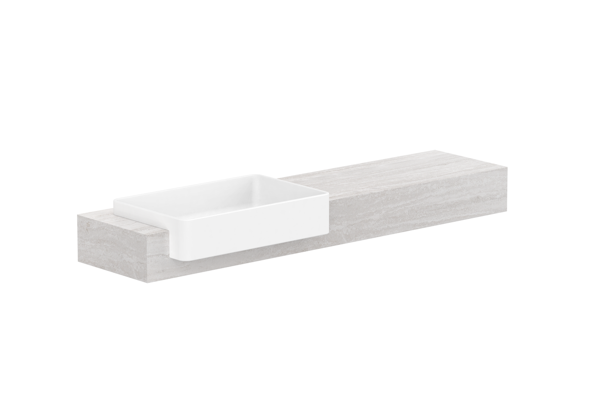 Michel Semi-Recessed Wall Hung Vanity, Michel Semi-Recessed 1500 Wall Hung