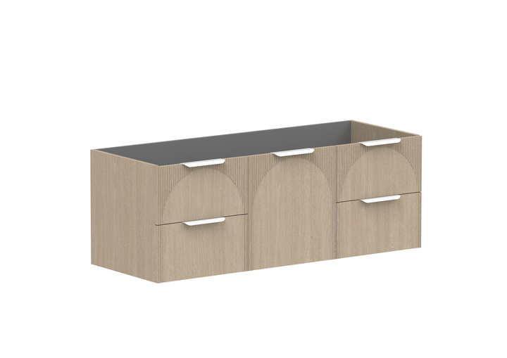 Archie Wall Hung Vanity 1350mm Coastal Oak