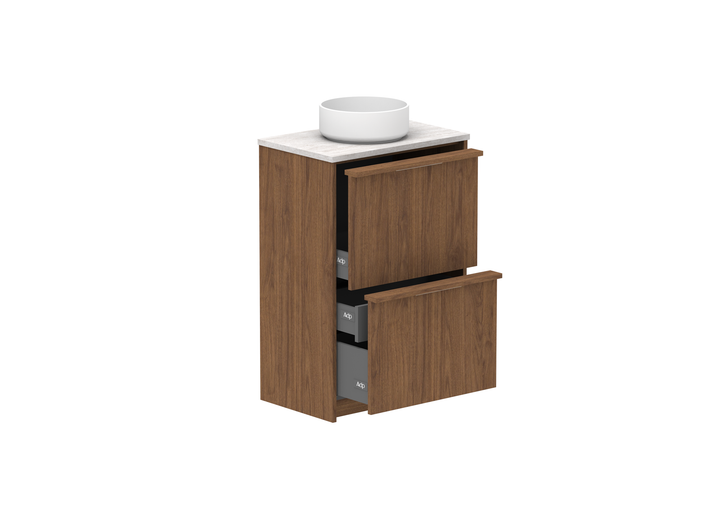 Eli Ensuite Floor Mount Vanity, Eli Ensuite 600 Floor Mount