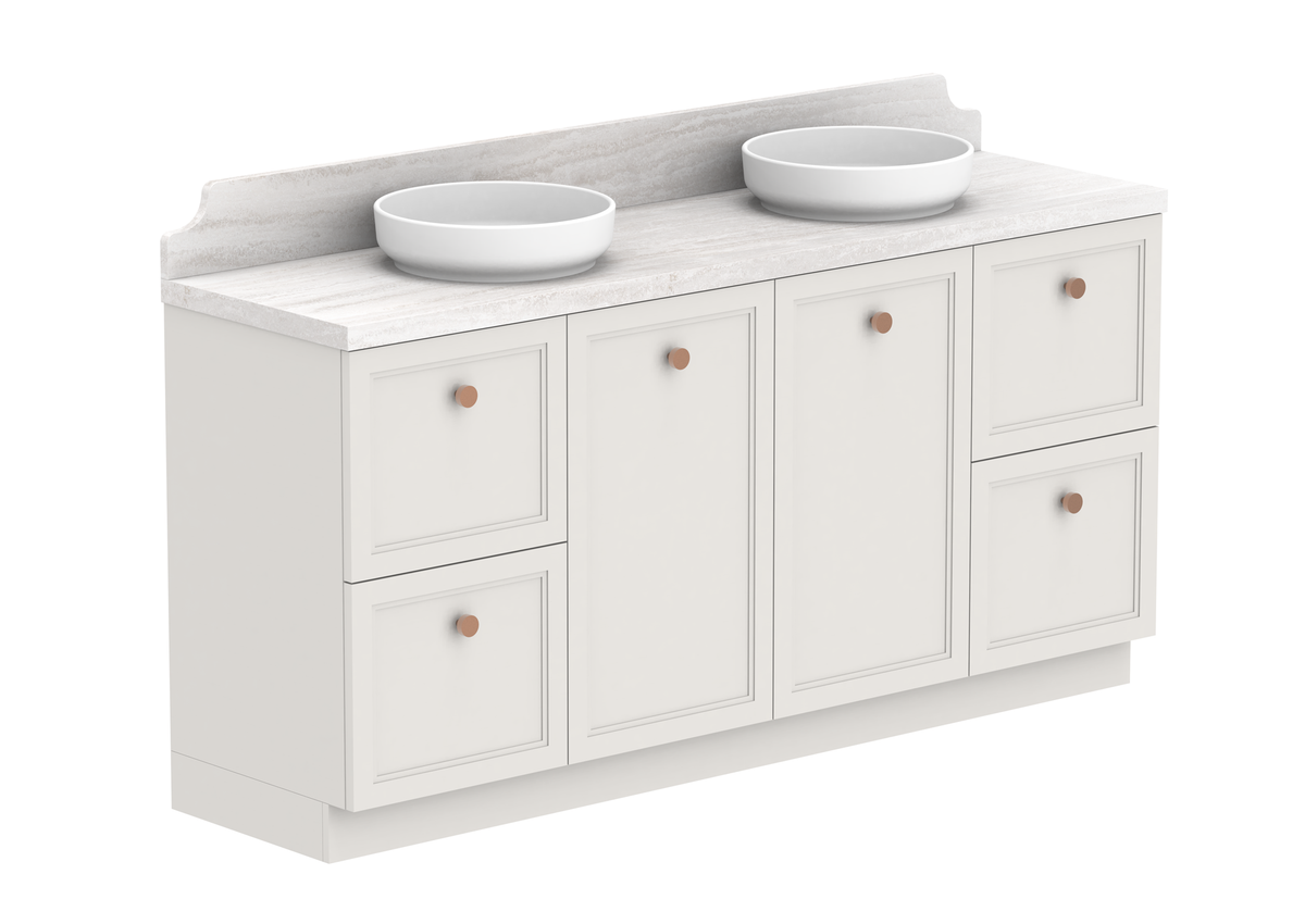Mabel Full Depth Floor Mount Vanity, Mabel Full Depth 1800 Floor Mount