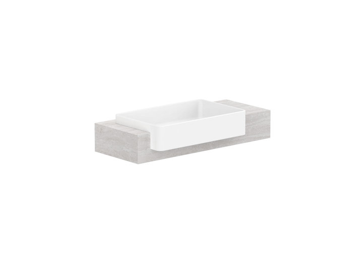 Michel Semi-Recessed Wall Hung Vanity, Michel Semi-Recessed 900 Wall Hung