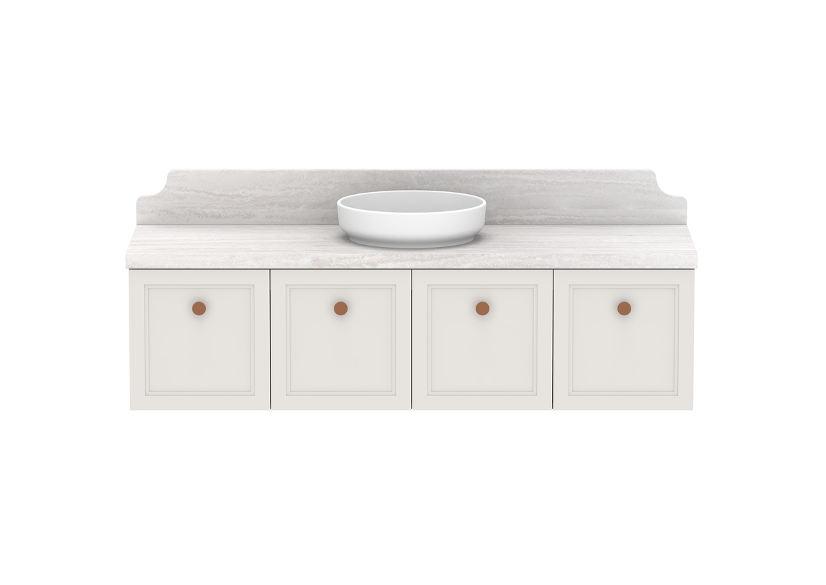 Mabel Full Depth Wall Hung Vanity, Mabel Full Depth 1500 Wall Hung