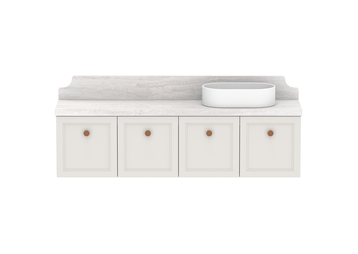 Mabel Ensuite Wall Hung Vanity, Mabel Ensuite 1500 Wall Hung