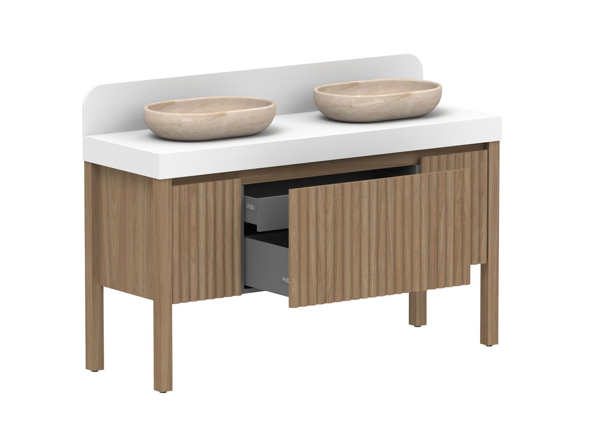 Harper Vanity - Harper 1500 With Legs (Floor Mount)