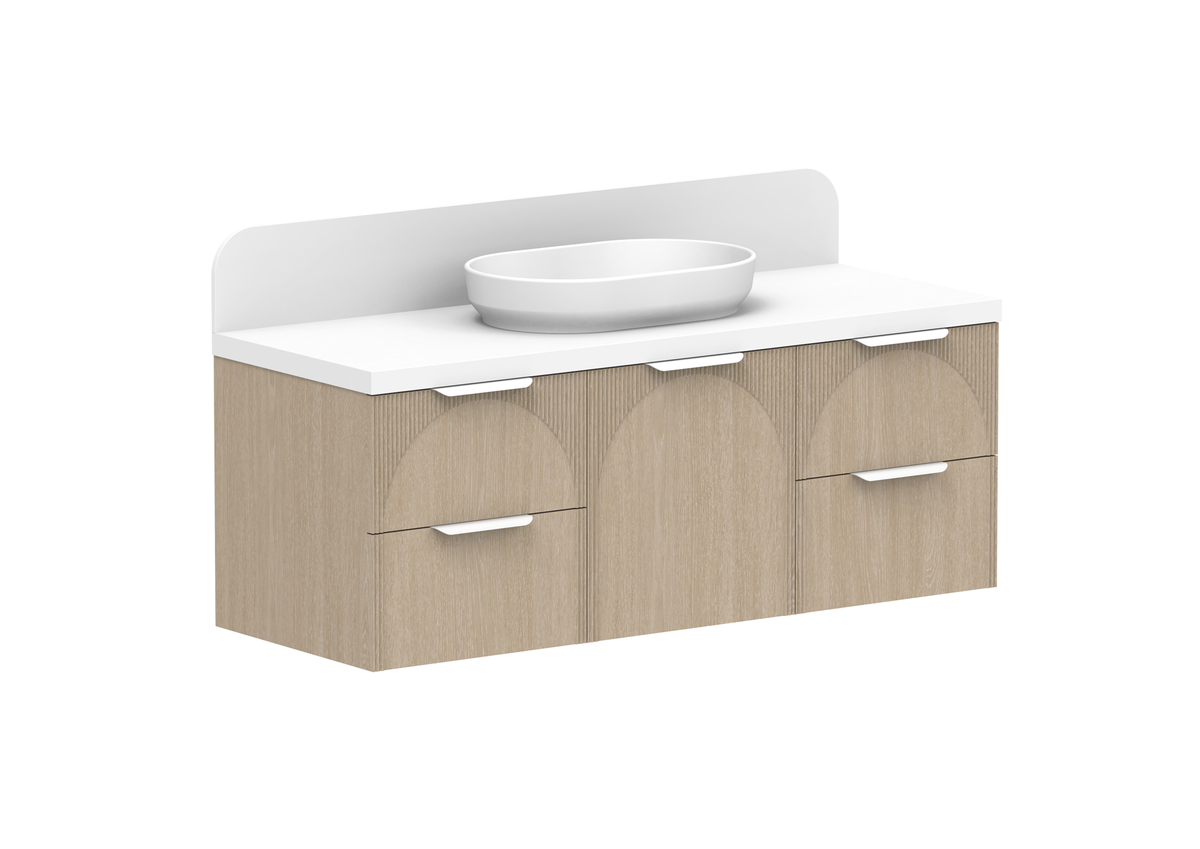 Archie Wall Hung Vanity, Archie 1350 Door and Drawer