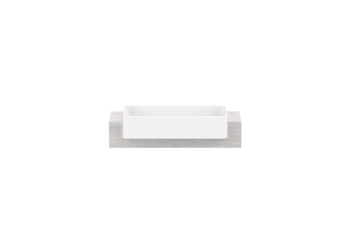 Michel Semi-Recessed Wall Hung Vanity, Michel Semi-Recessed 750 Wall Hung