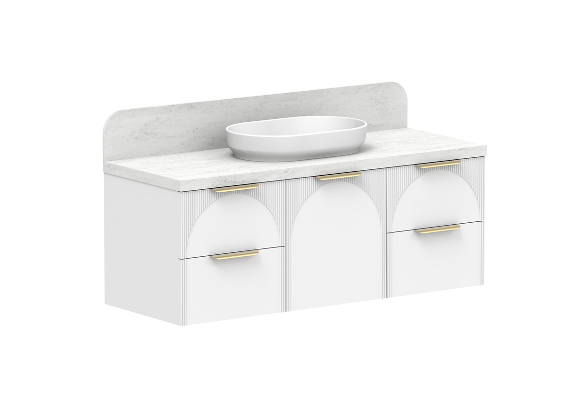 Archie Wall Hung Vanity, Archie 1350 Door and Drawer
