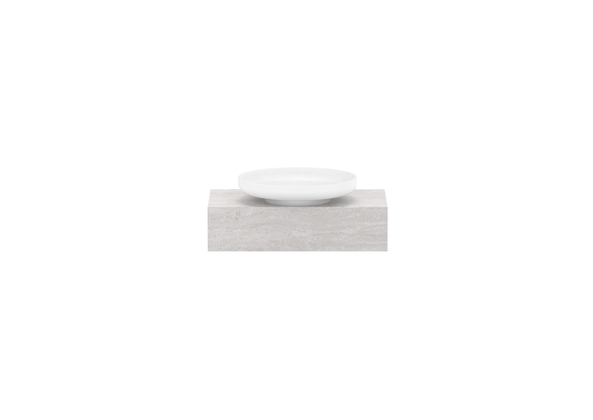 Michel Semi-Recessed Wall Hung Vanity, Michel Semi-Recessed 600 Wall Hung
