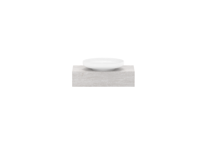 Michel Semi-Recessed Wall Hung Vanity, Michel Semi-Recessed 600 Wall Hung