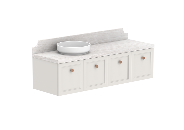 Mabel Full Depth Wall Hung Vanity, Mabel Full Depth 1500 Wall Hung