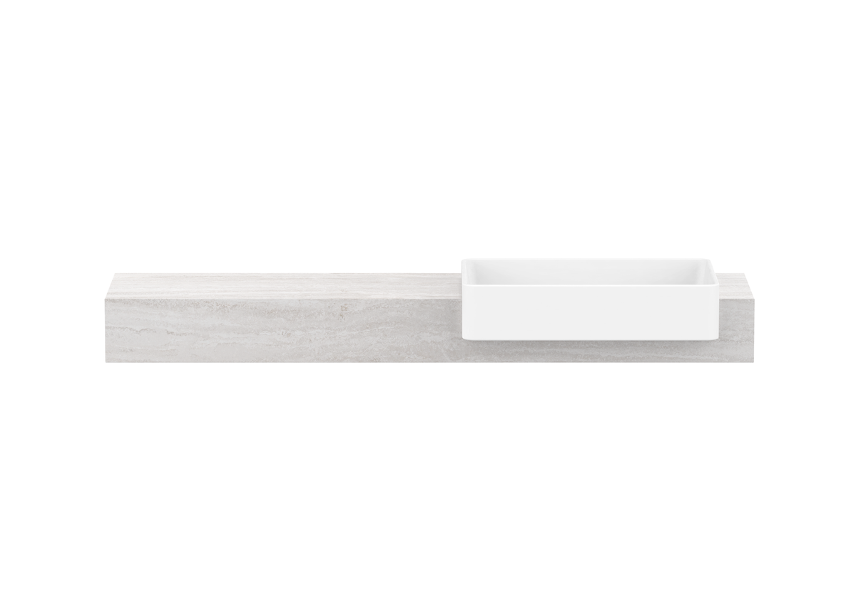 Michel Semi-Recessed Wall Hung Vanity, Michel Semi-Recessed 1500 Wall Hung