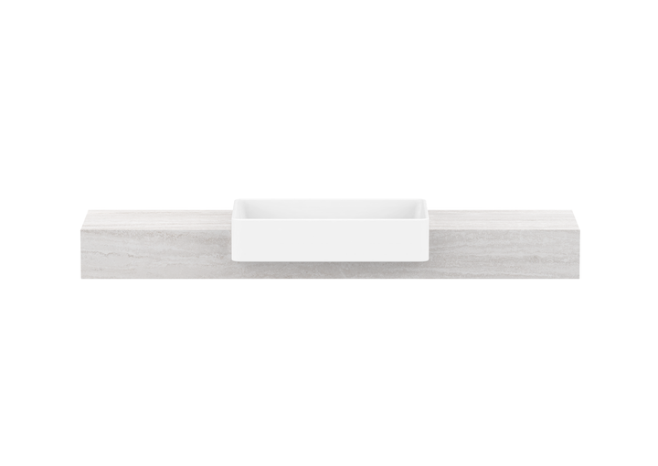 Michel Semi-Recessed Wall Hung Vanity, Michel Semi-Recessed 1500 Wall Hung