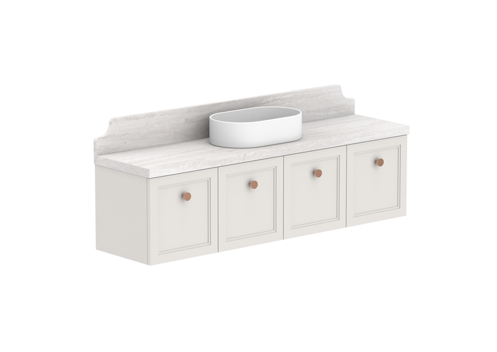 Mabel Ensuite Wall Hung Vanity, Mabel Ensuite 1500 Wall Hung