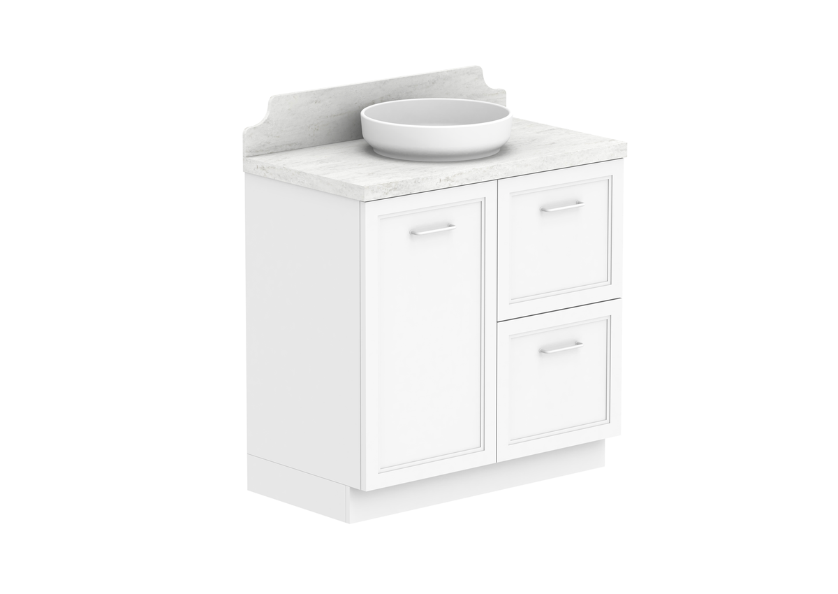 Mabel Full Depth Floor Mount Vanity, Mabel Full Depth 900 Floor Mount