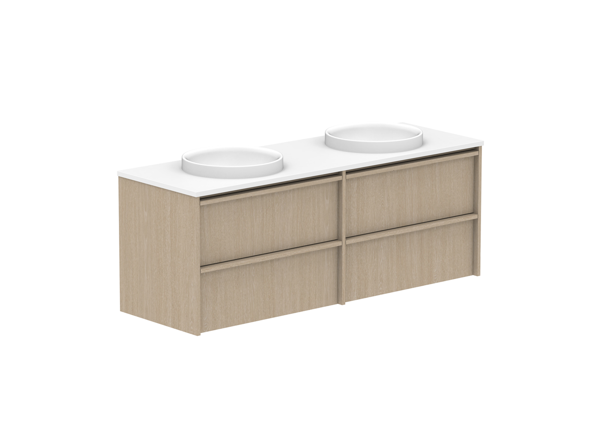 Eli Full Depth Wall Hung Vanity, Eli Full Depth 1500 Wall Hung