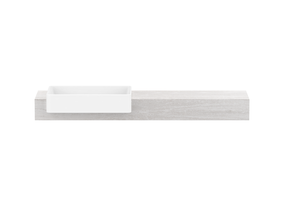 Michel Semi-Recessed Wall Hung Vanity, Michel Semi-Recessed 1500 Wall Hung