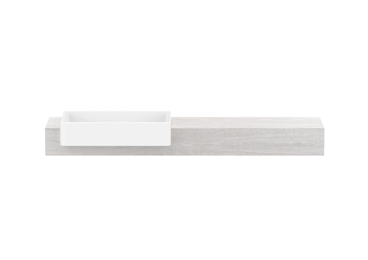 Michel Semi-Recessed Wall Hung Vanity, Michel Semi-Recessed 1500 Wall Hung