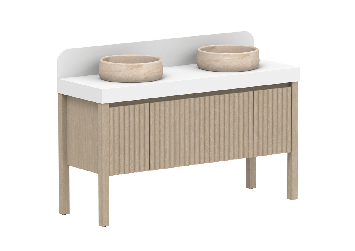 Harper Vanity, Harper 1500 With Legs (Floor Mount)