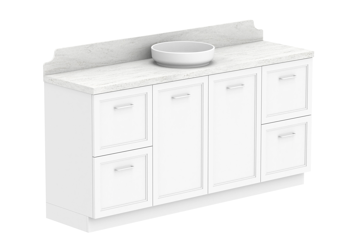 Mabel Full Depth Floor Mount Vanity, Mabel Full Depth 1800 Floor Mount