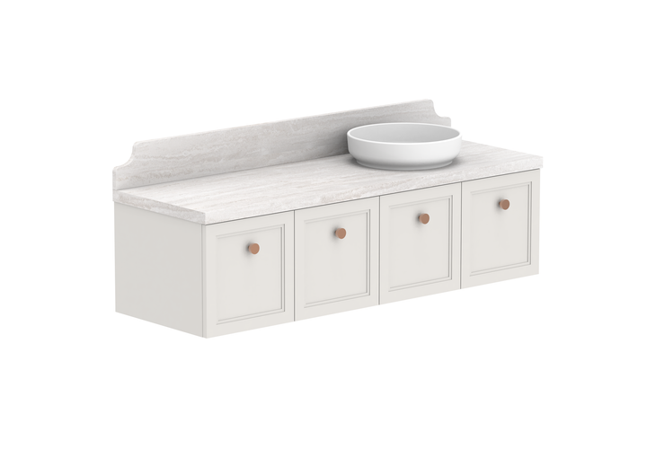 Mabel Full Depth Wall Hung Vanity, Mabel Full Depth 1500 Wall Hung