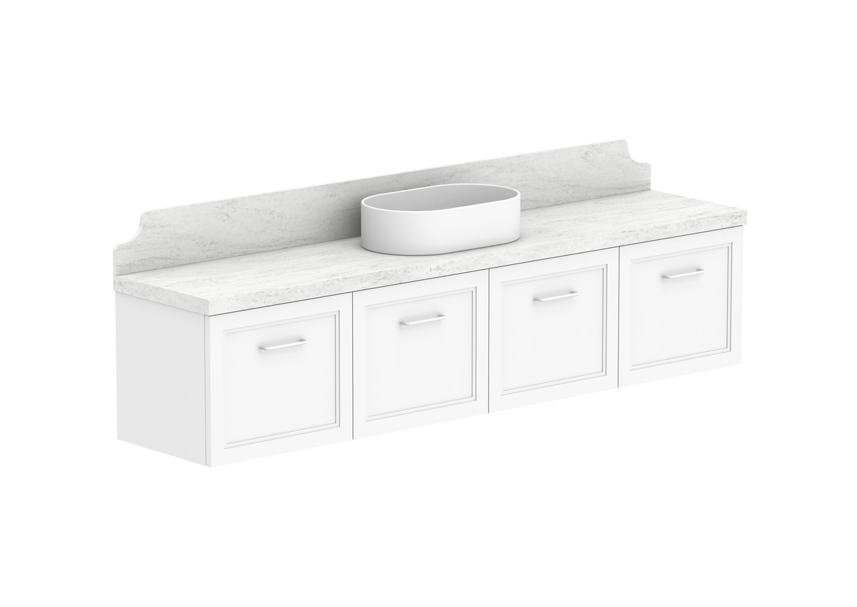 Mabel Ensuite Wall Hung Vanity, Mabel Ensuite 1800 Wall Hung