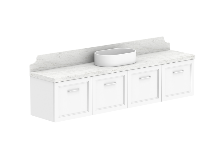 Mabel Ensuite Wall Hung Vanity, Mabel Ensuite 1800 Wall Hung