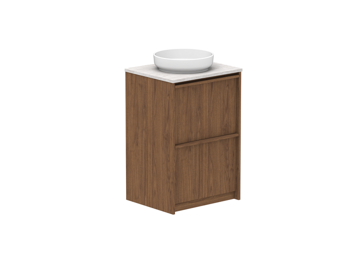 Eli Full Depth Floor Mount Vanity, Eli Full Depth 600 Floor Mount