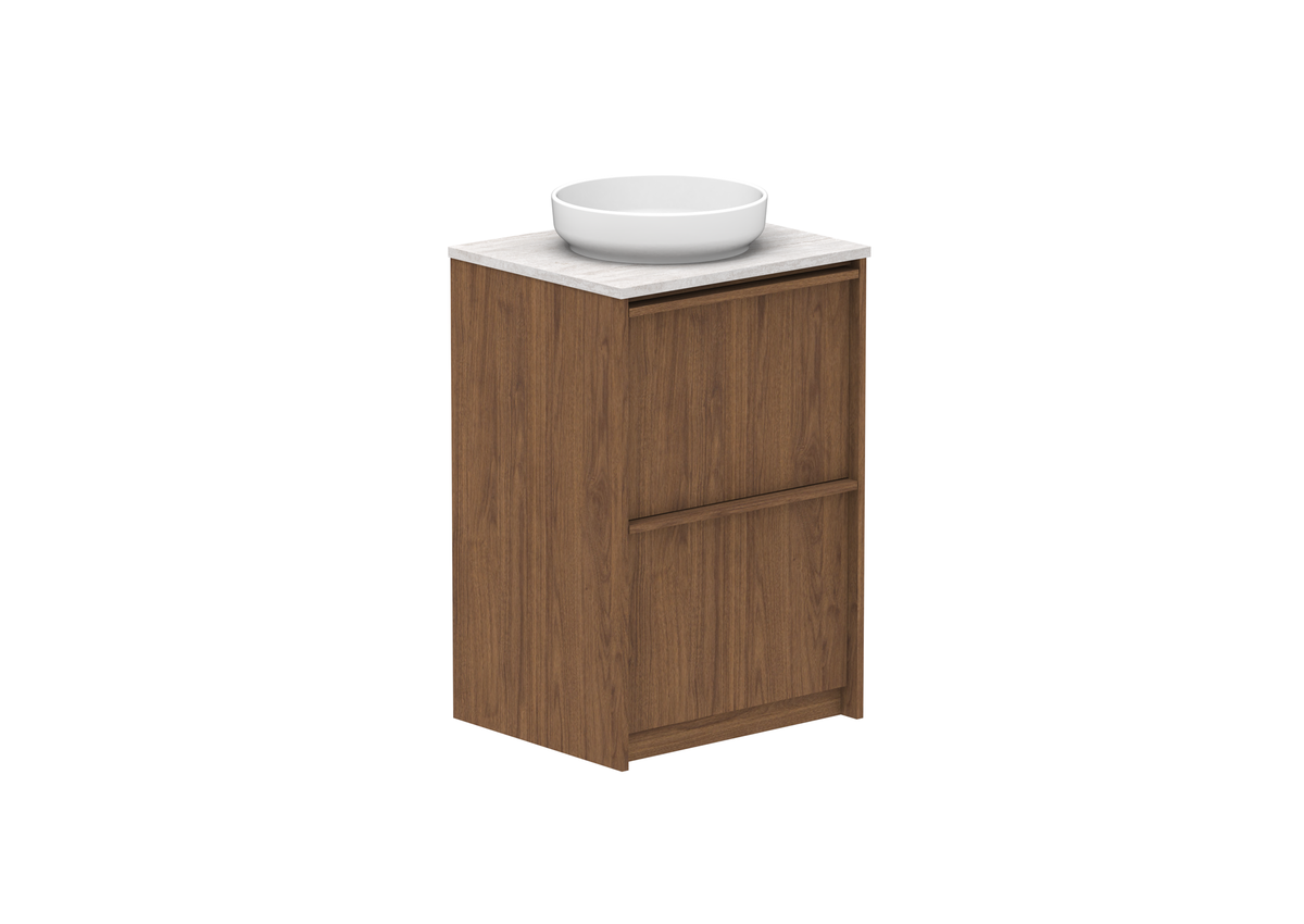 Eli Full Depth Floor Mount Vanity, Eli Full Depth 600 Floor Mount