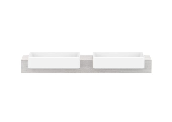 Michel Semi-Recessed Wall Hung Vanity, Michel Semi-Recessed 1500 Wall Hung