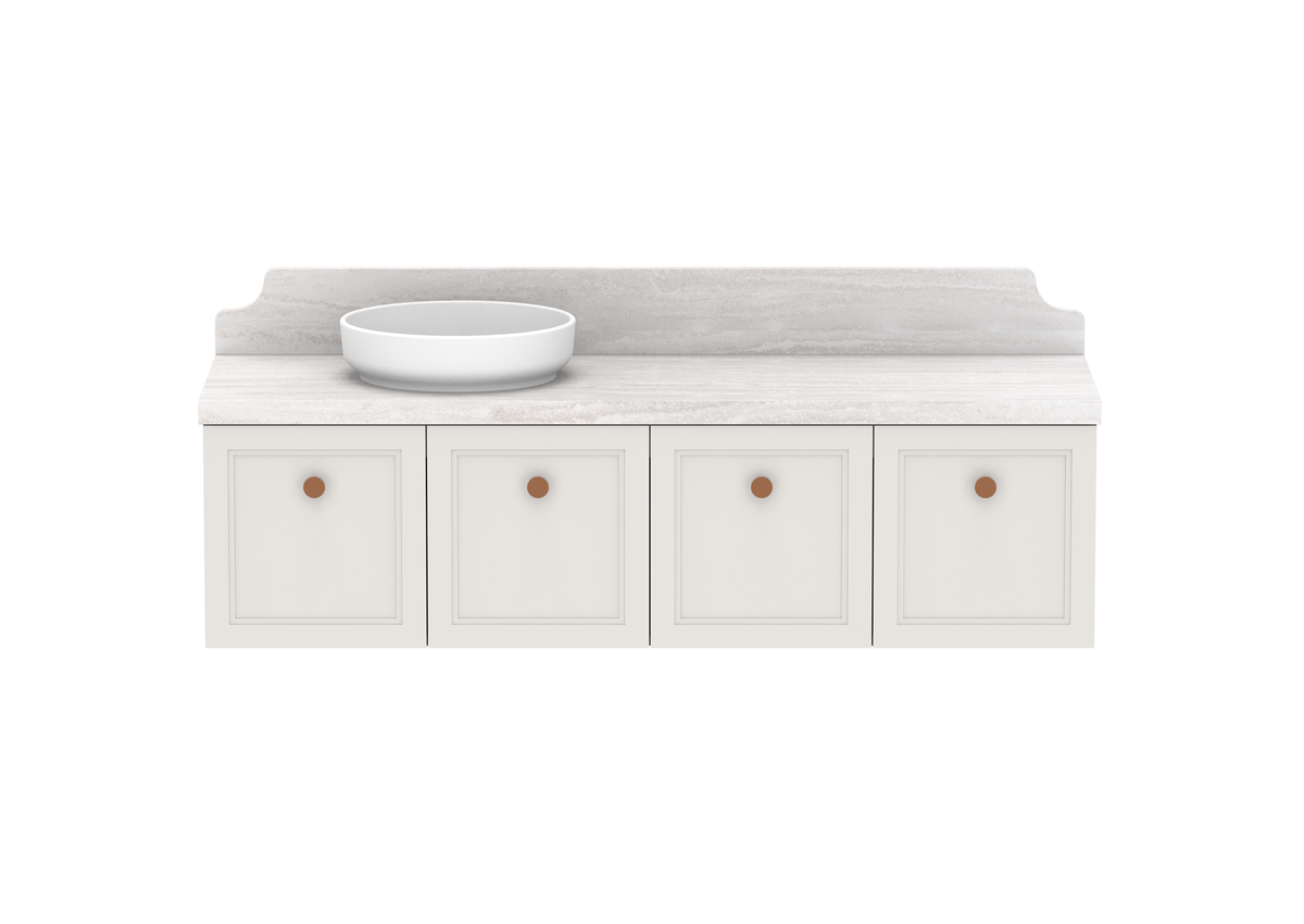 Mabel Full Depth Wall Hung Vanity, Mabel Full Depth 1500 Wall Hung