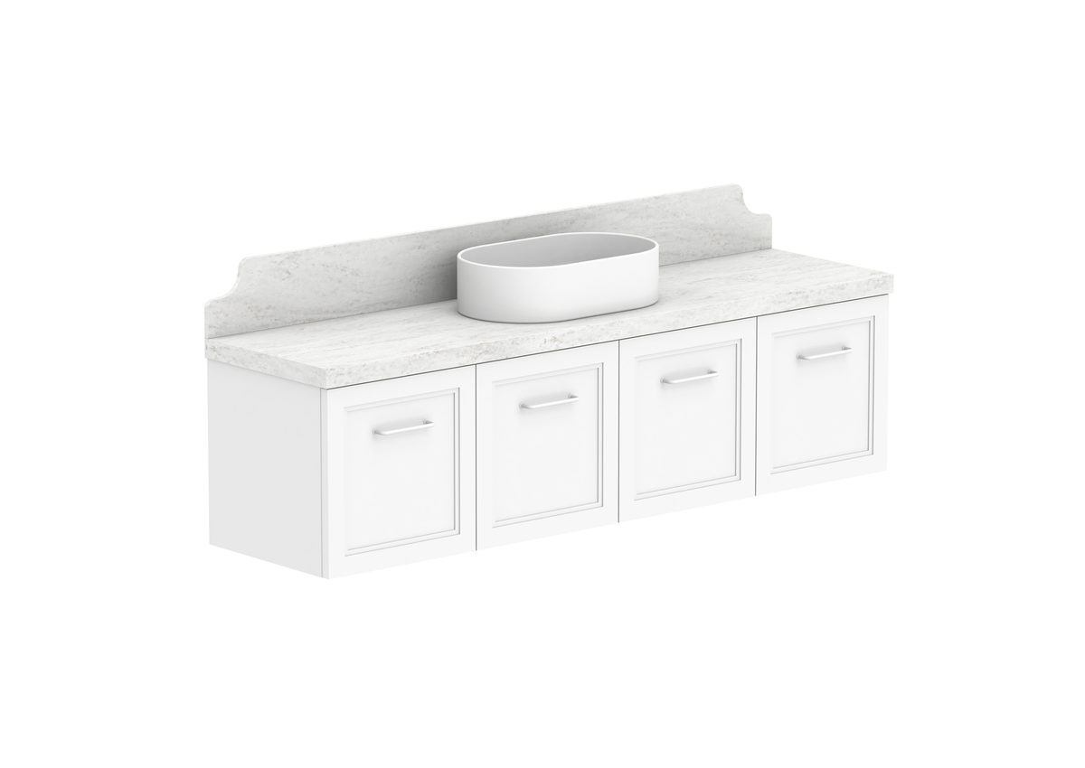 Mabel Ensuite Wall Hung Vanity, Mabel Ensuite 1500 Wall Hung