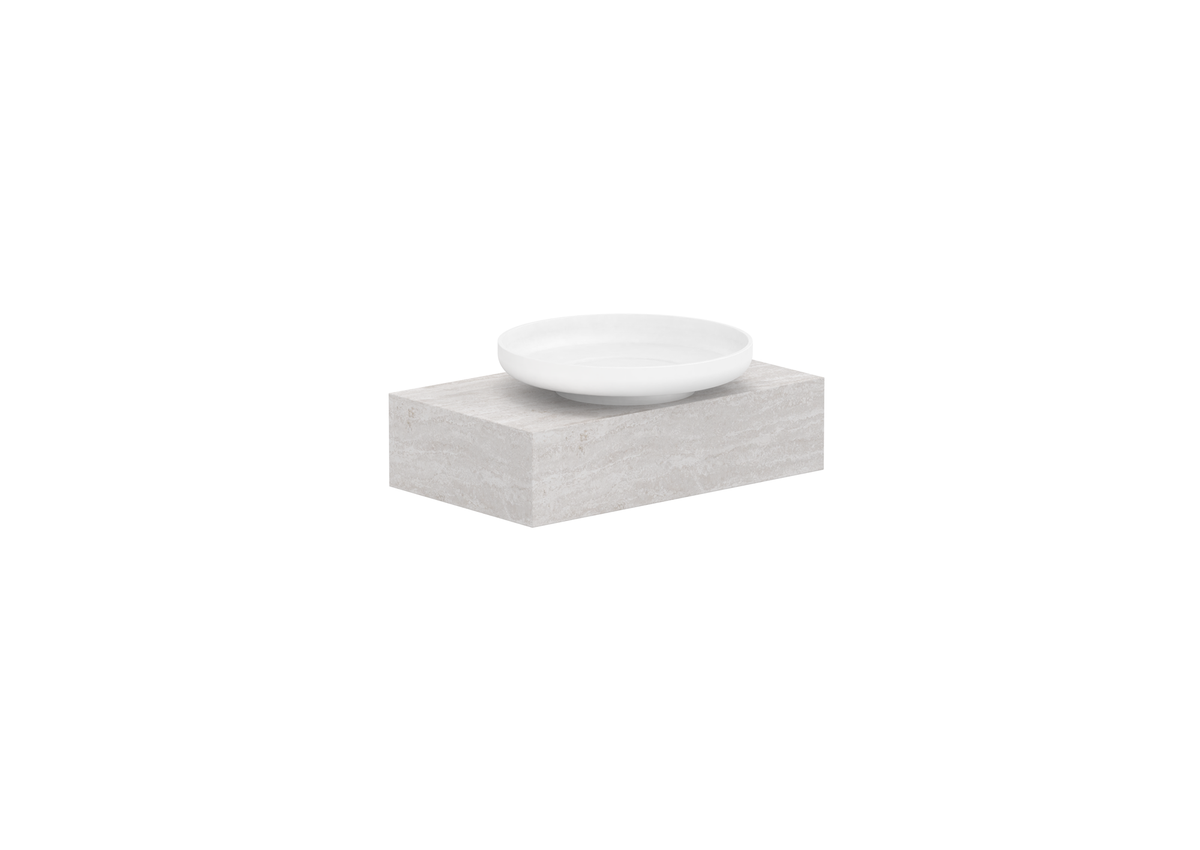 Michel Semi-Recessed Wall Hung Vanity, Michel Semi-Recessed 600 Wall Hung