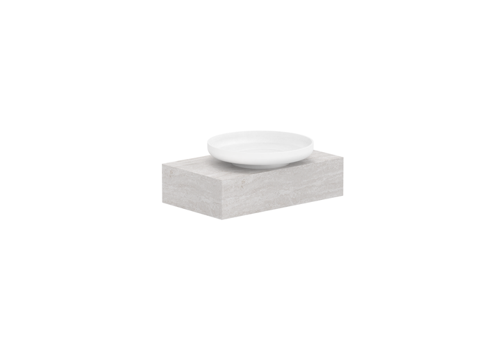 Michel Semi-Recessed Wall Hung Vanity, Michel Semi-Recessed 600 Wall Hung