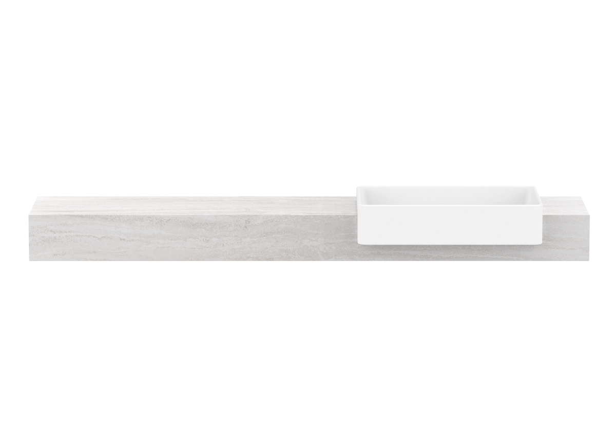 Michel Semi-Recessed Wall Hung Vanity, Michel Semi-Recessed 1800 Wall Hung