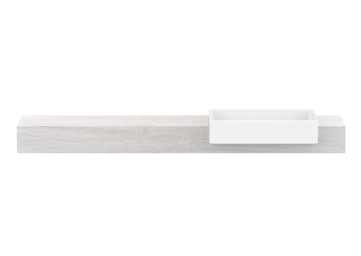 Michel Semi-Recessed Wall Hung Vanity, Michel Semi-Recessed 1800 Wall Hung