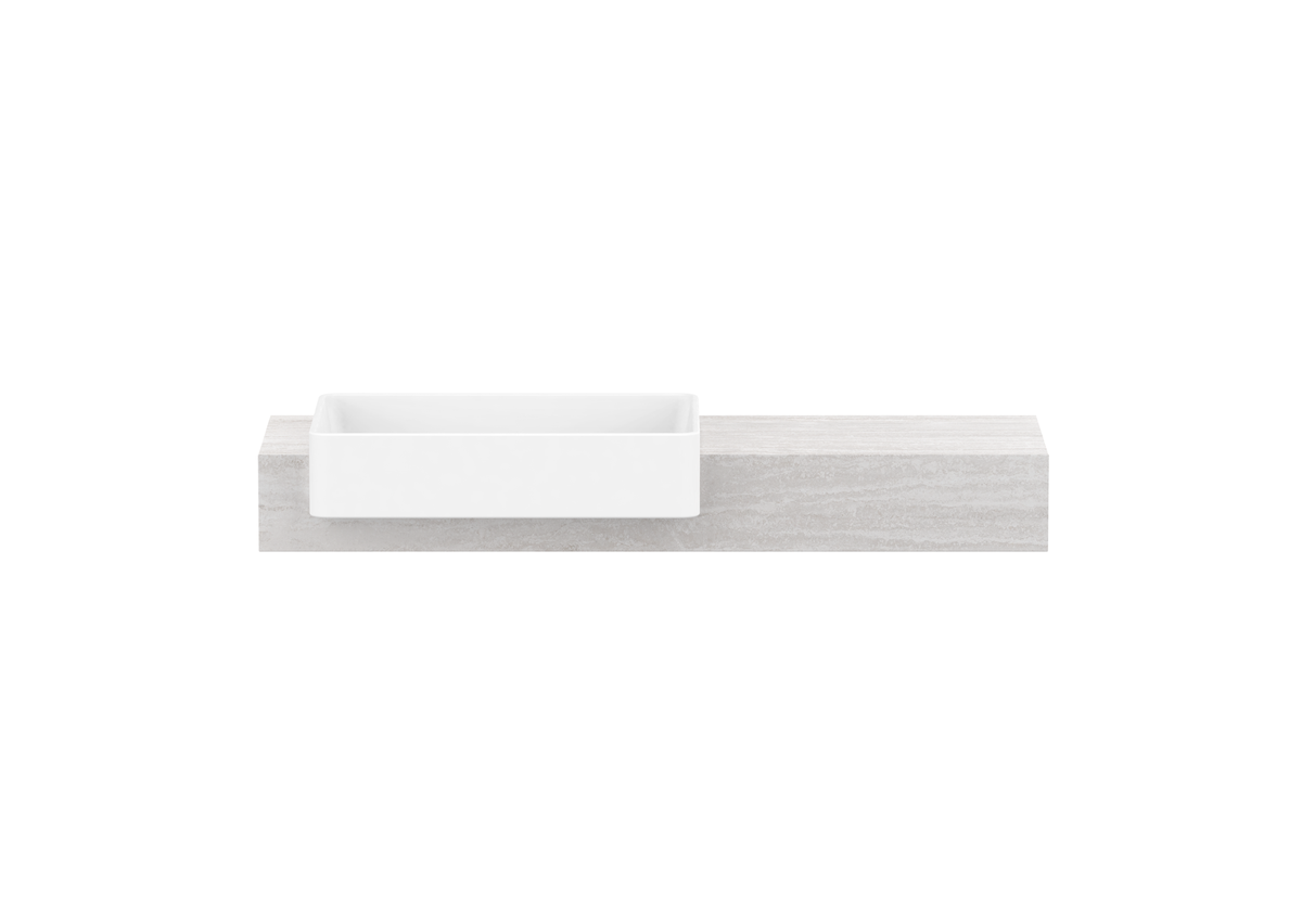 Michel Semi-Recessed Wall Hung Vanity, Michel Semi-Recessed 1200 Wall Hung