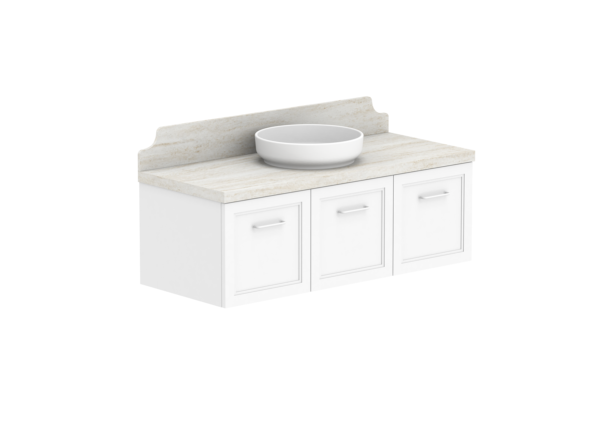 Mabel Full Depth Wall Hung Vanity, Mabel Full Depth 1200 Wall Hung
