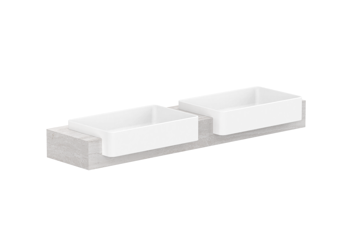 Michel Semi-Recessed Wall Hung Vanity, Michel Semi-Recessed 1500 Wall Hung