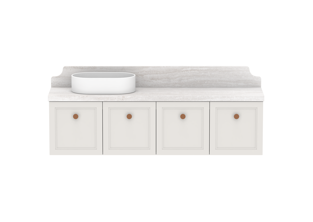 Mabel Ensuite Wall Hung Vanity, Mabel Ensuite 1500 Wall Hung