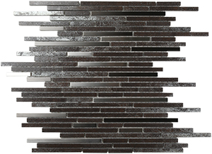 Metalgres Antique Silver Metallic Porcelain Mosaic – 300 x 305 mm, tile face