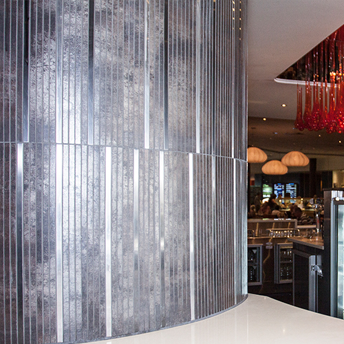 Metalgres Mosaics porcelain installed