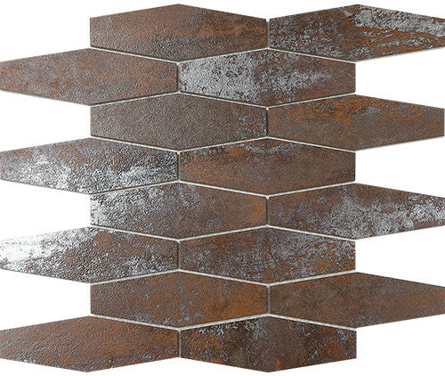 Metallic Hexagon Plus Mini Porcelain Mosaic – 300 x 300 mm, tile face