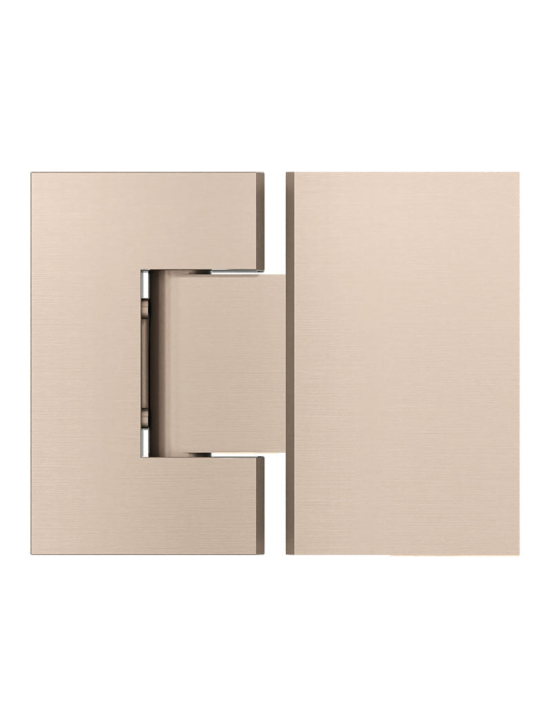 Shower Screen Hinge - Glass To Glass - Champagne