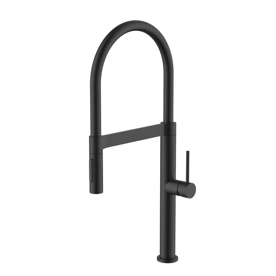 Pull Down Kitchen Mixer With Magnetic Dock - Matte Black