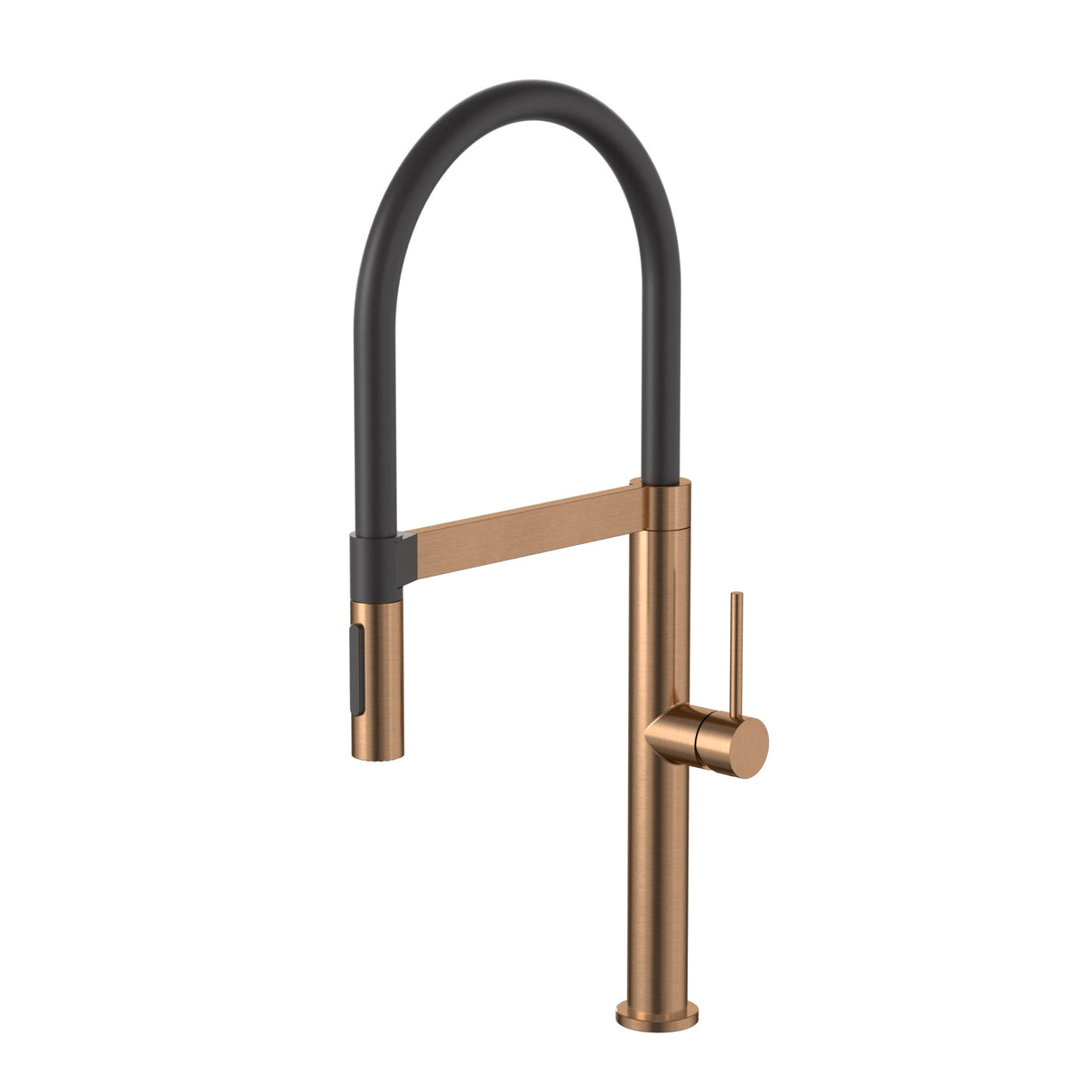 Pull Down Kitchen Mixer With Magnetic Dock - Lustre Bronze